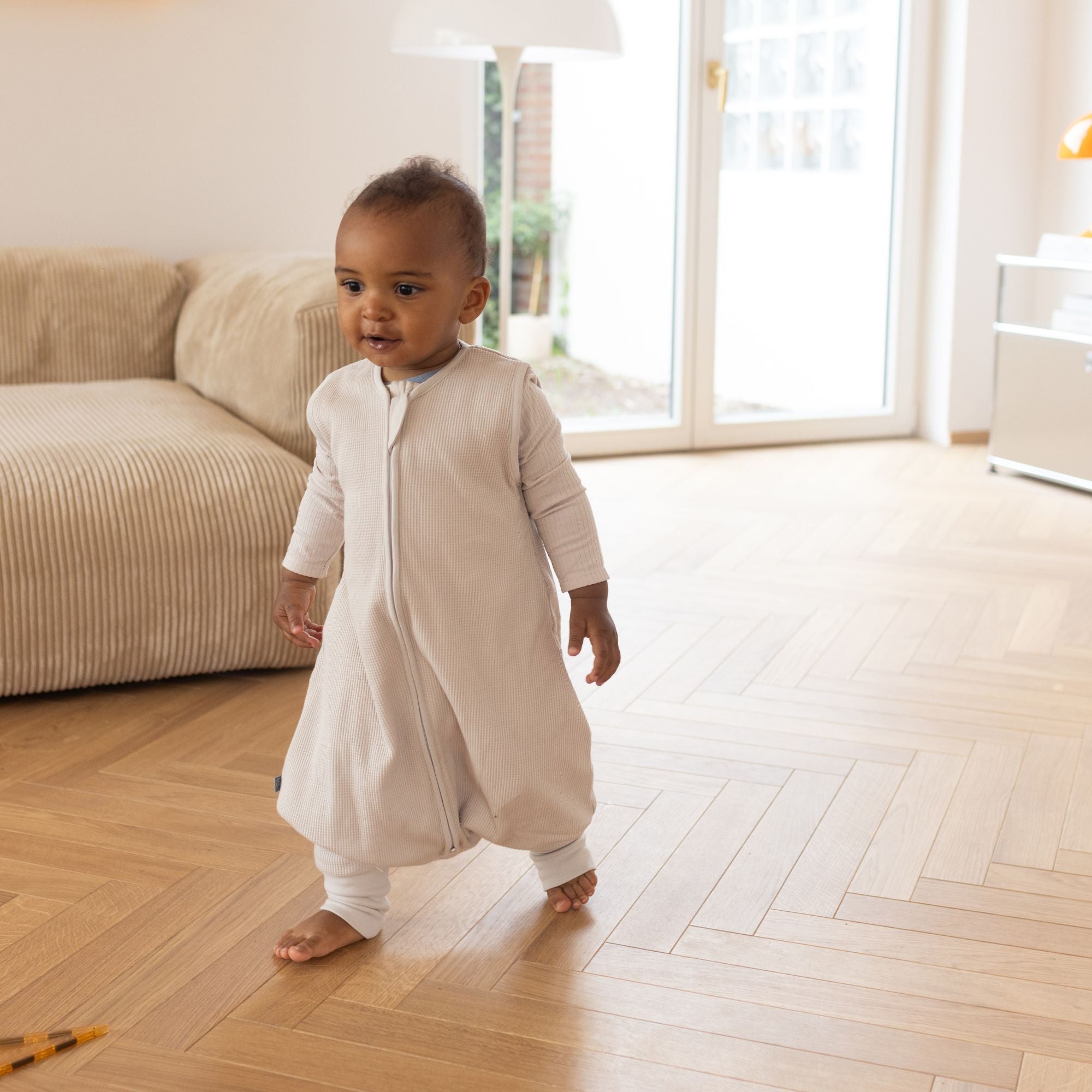 Slaapzak met voetjes 1.0 TOG | Essential Beige