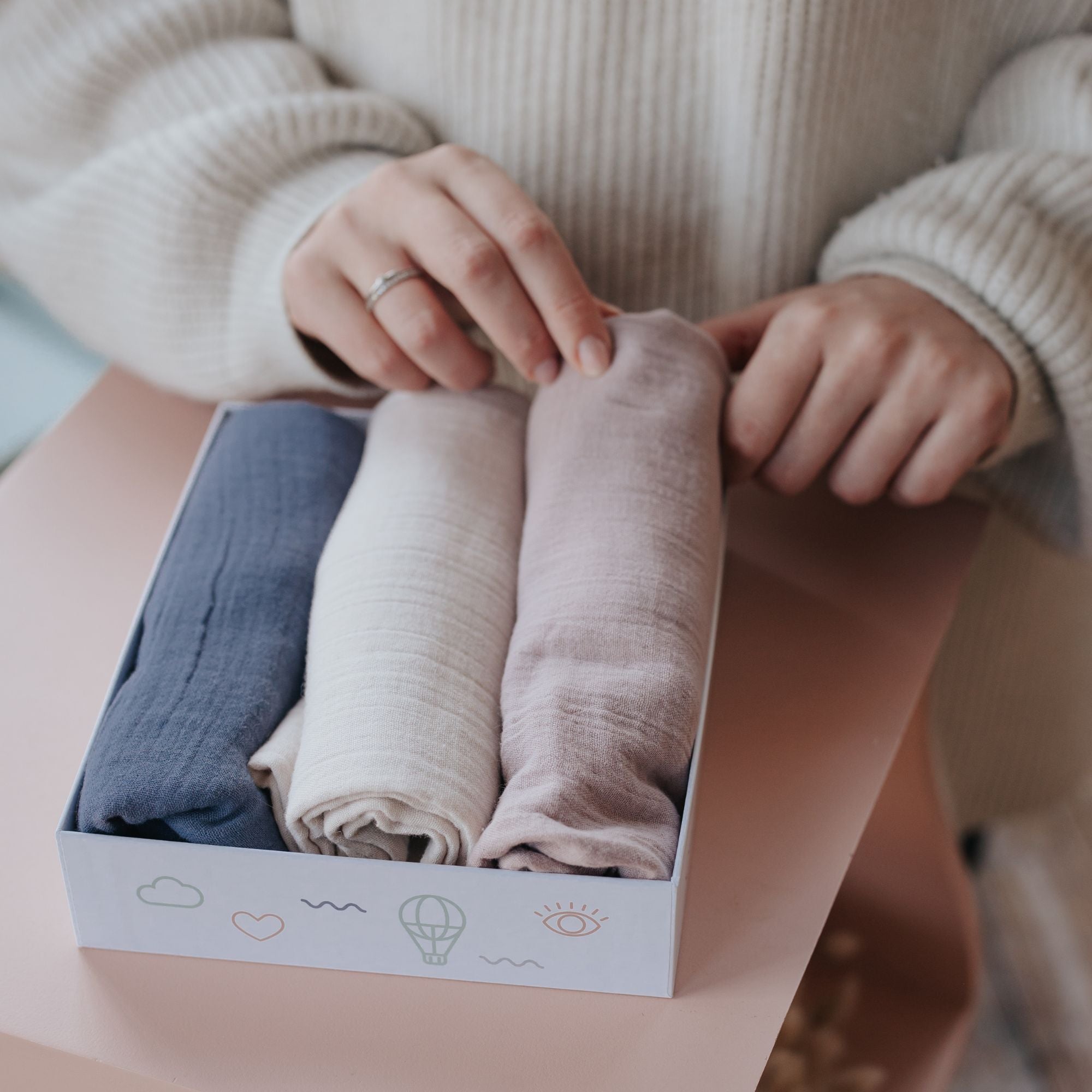 Hydrofiele doeken set 3 stuks | Nachthemel