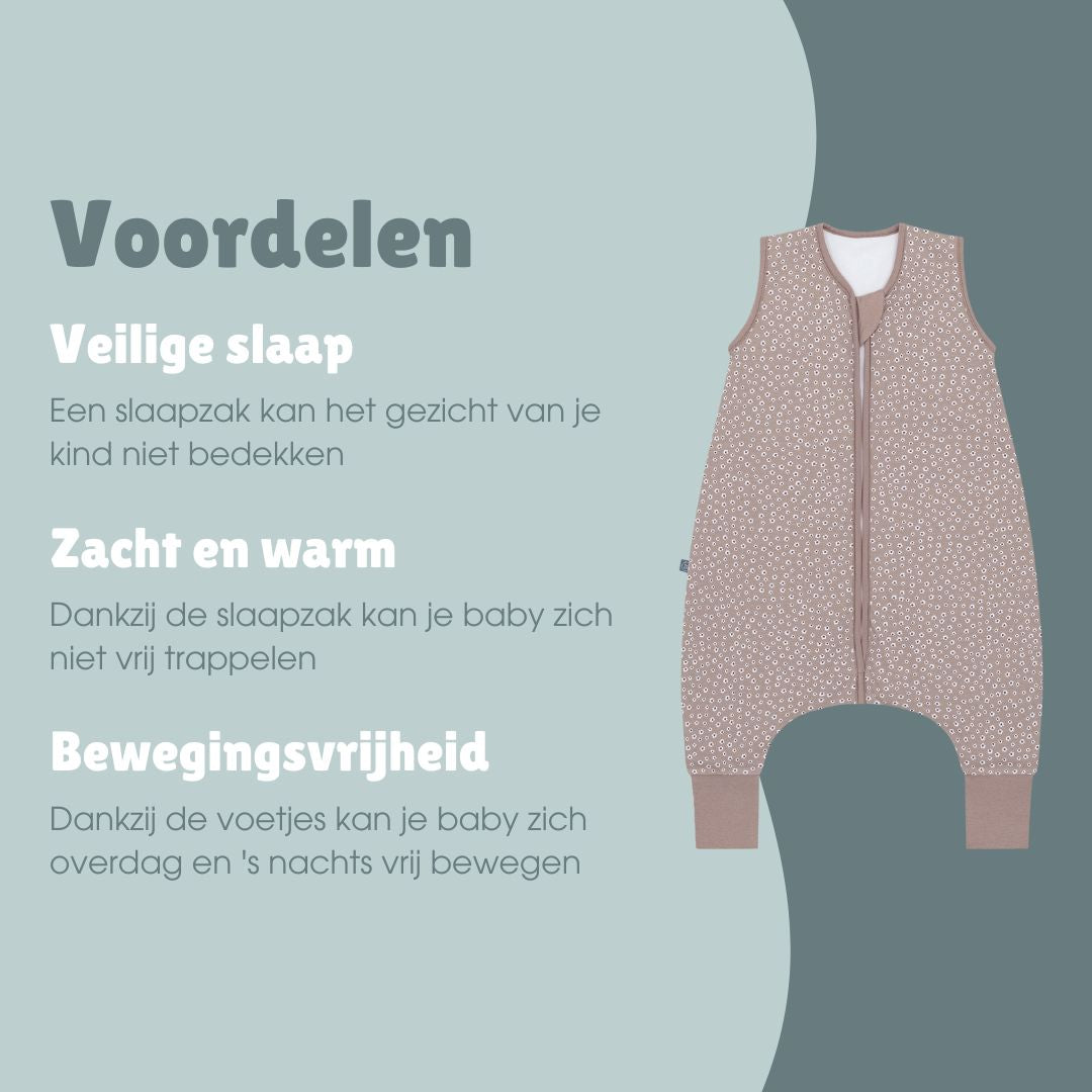 Slaapzak met voetjes 1.0 TOG | Bloemen Berry