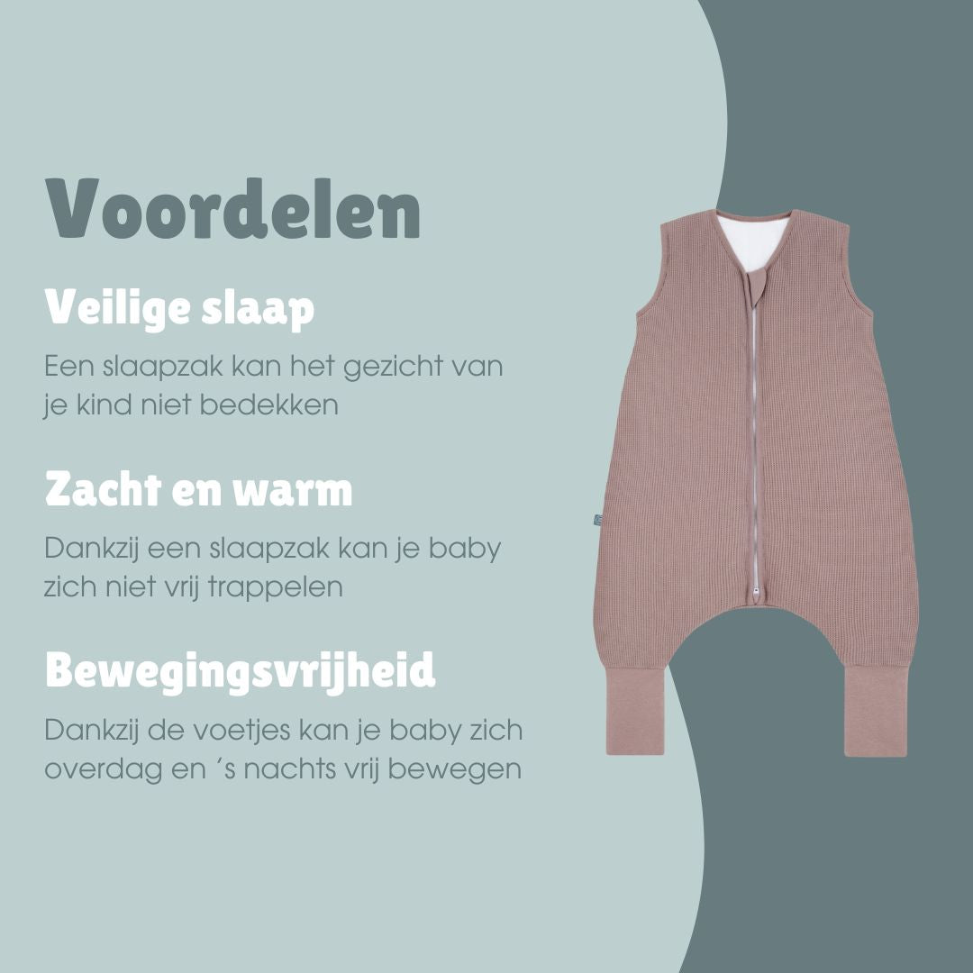 Slaapzak met omslagvoet 2.5 TOG | Essential Berry