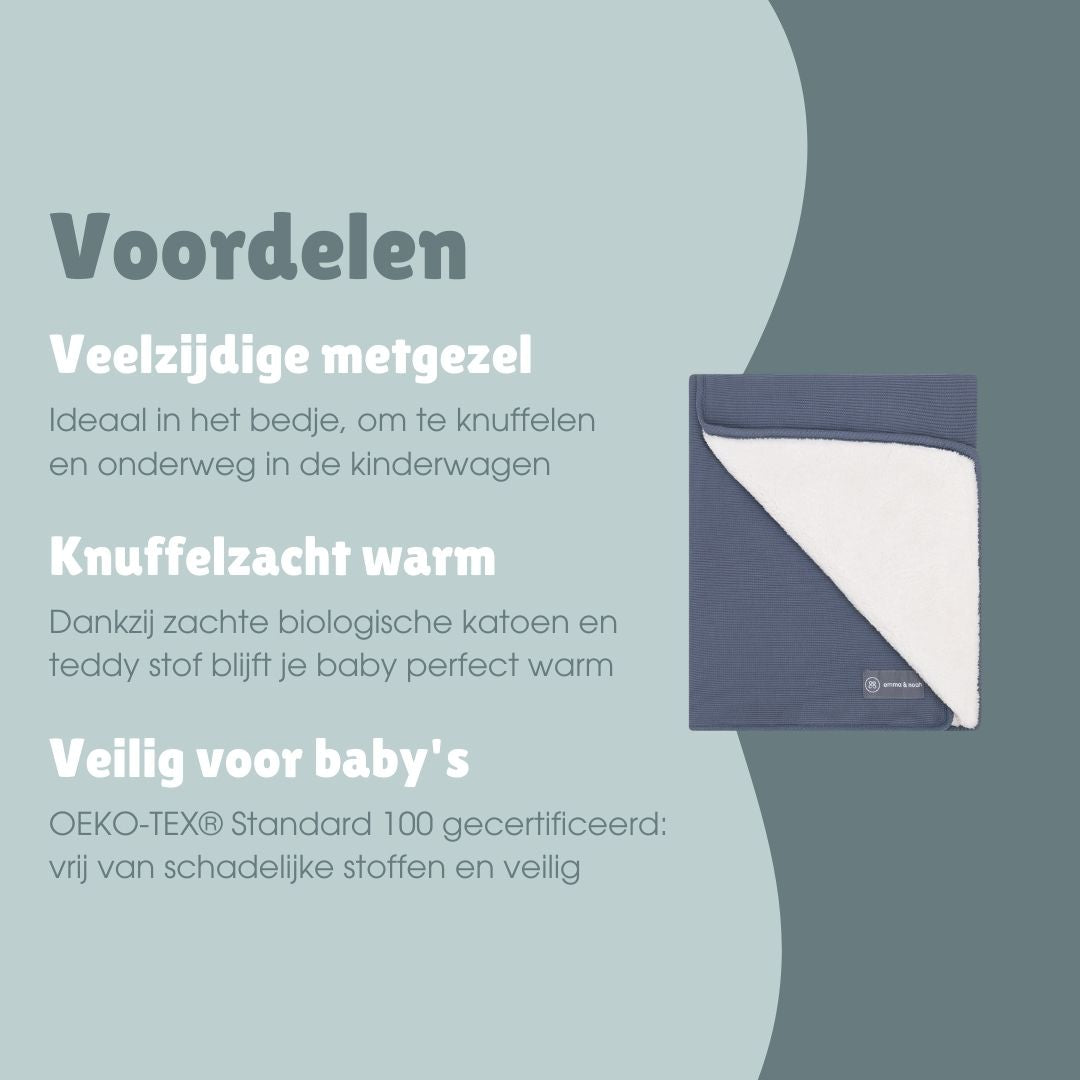 Babydekentje | Essential Blauw