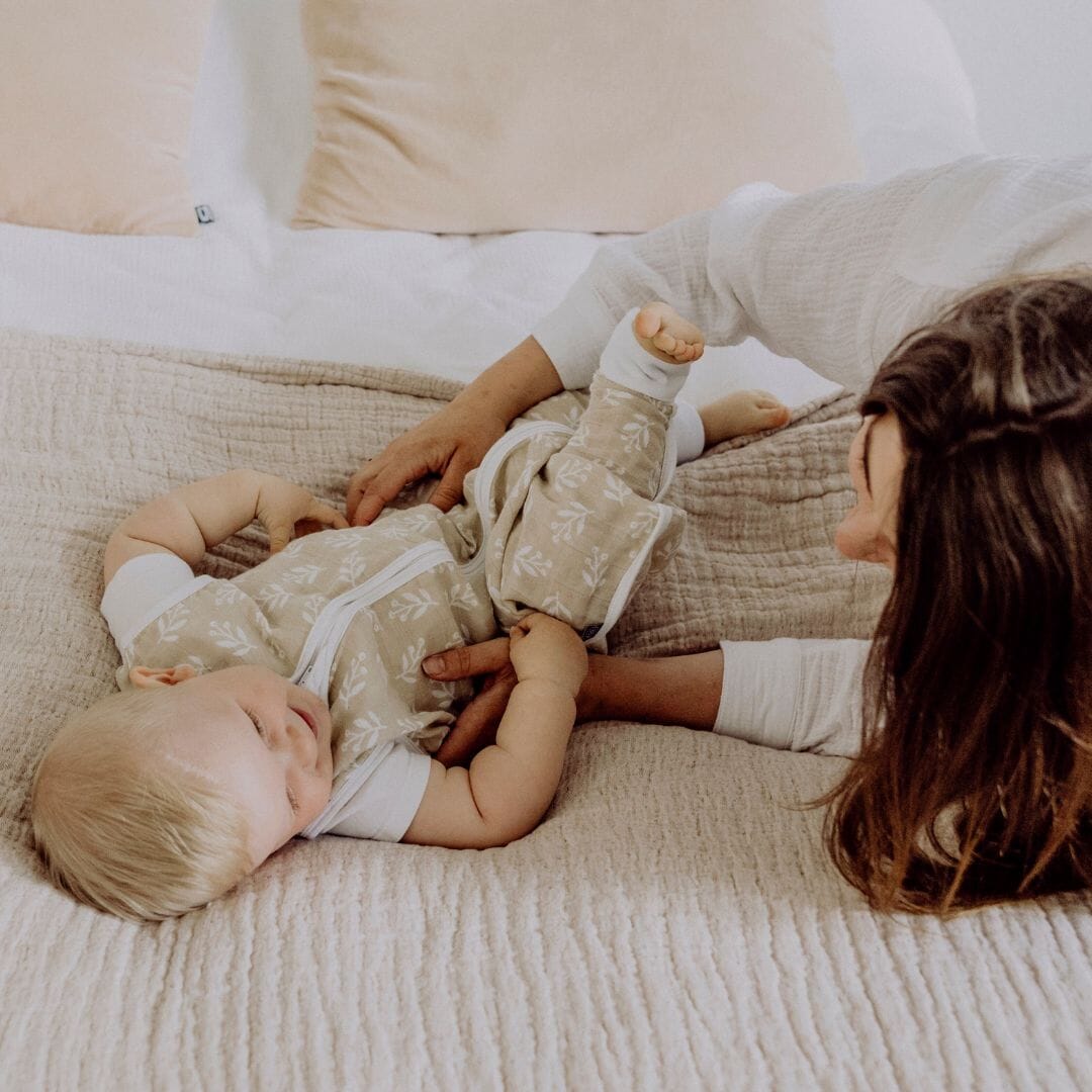 Mousseline slaapzak met voetjes 0.5 TOG | Floral Sand