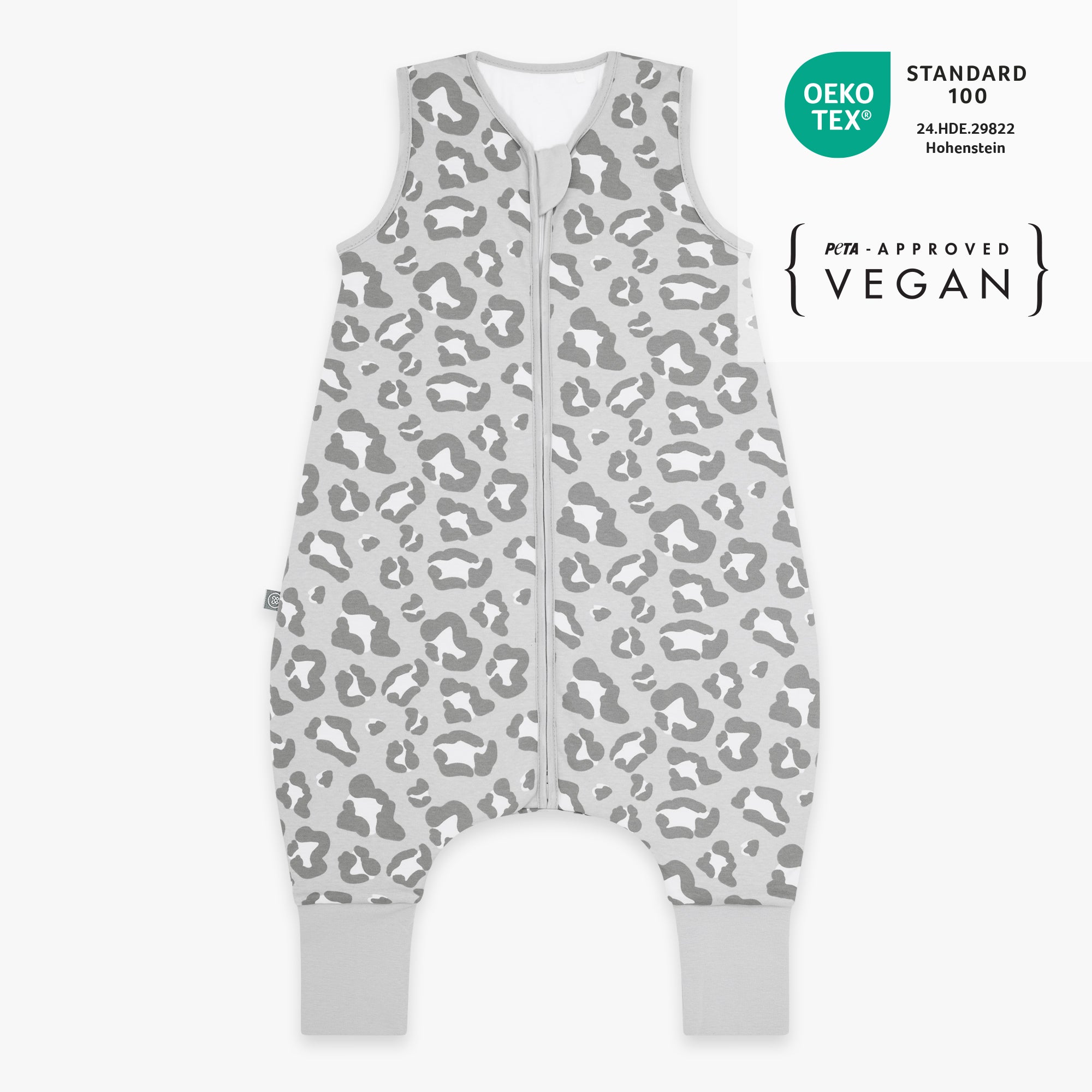 Slaapzak met voetjes 2.5 TOG | Luipaard Grijs