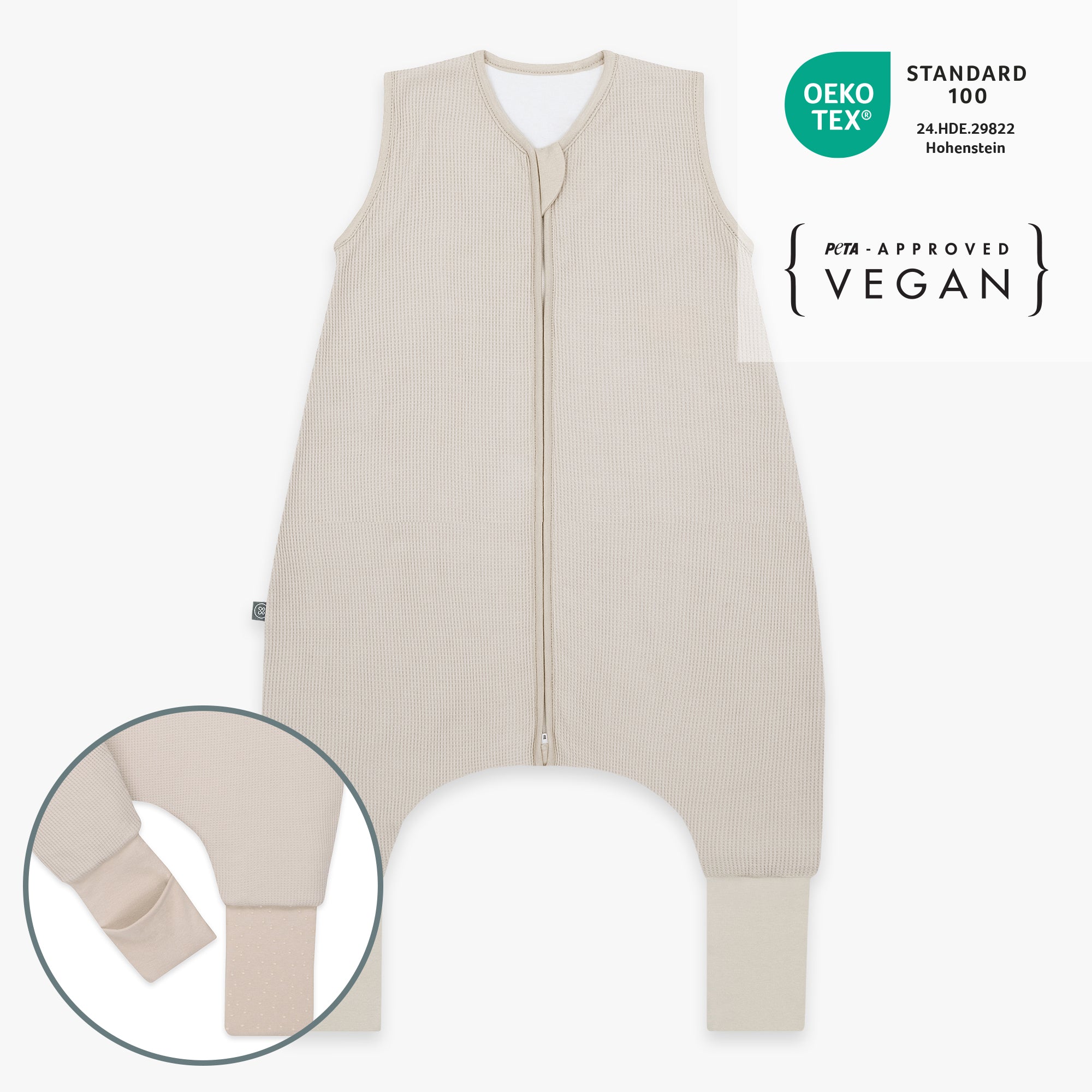 Slaapzak met omslagvoet 2.5 TOG | Essential Beige
