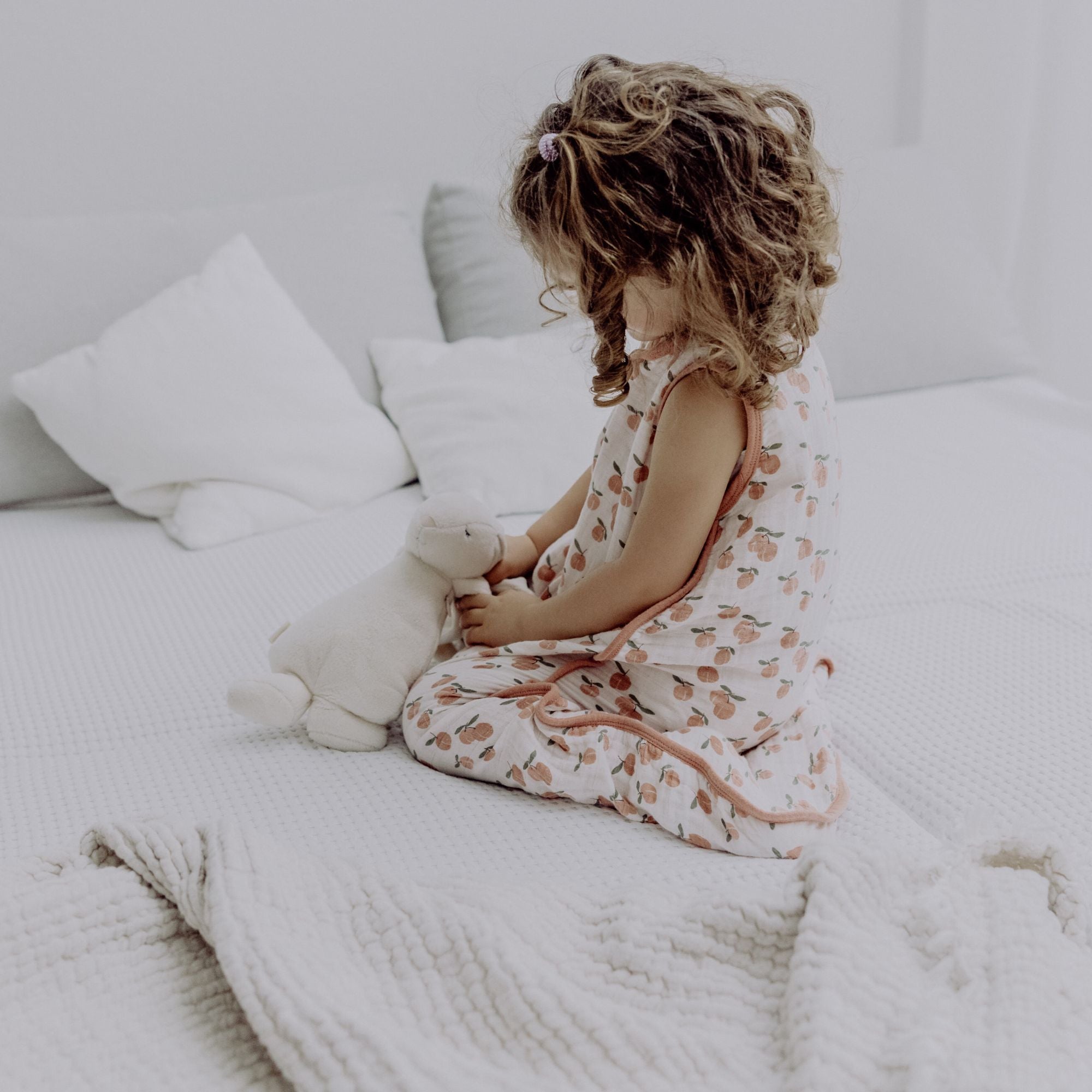 Mousseline slaapzak 0.5 TOG | Abrikoos