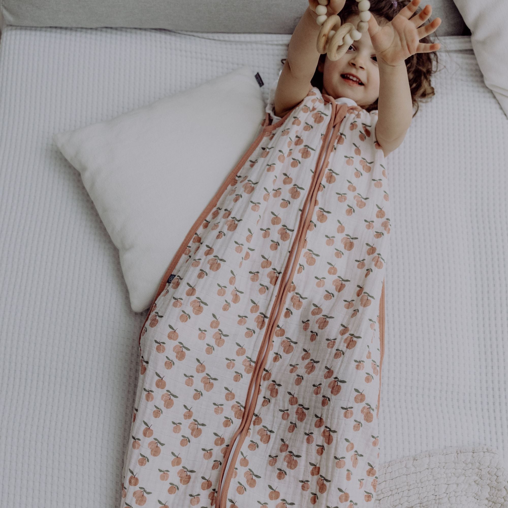 Mousseline slaapzak 0.5 TOG | Abrikoos