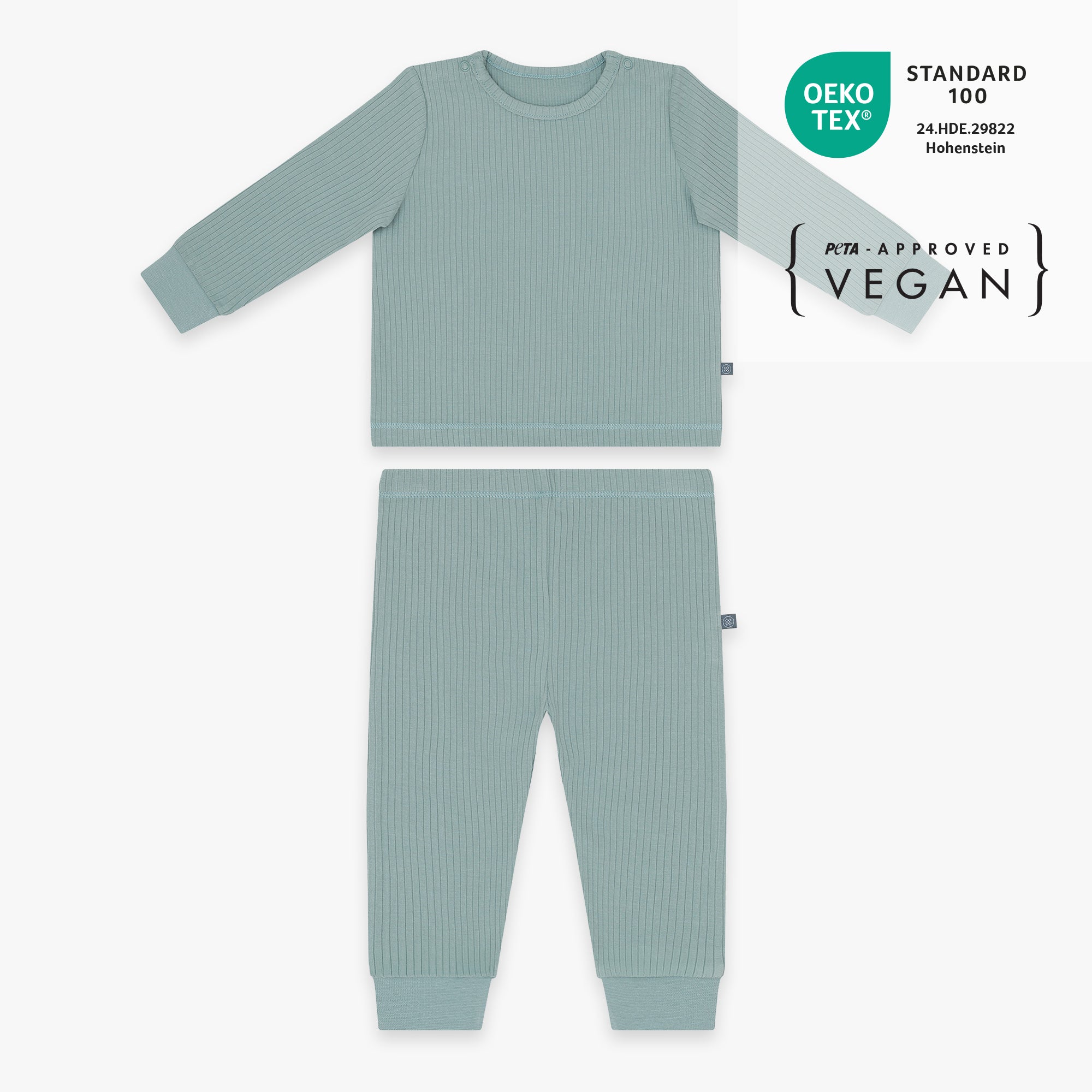 Pyjama lang 2-delig | Essential Mint