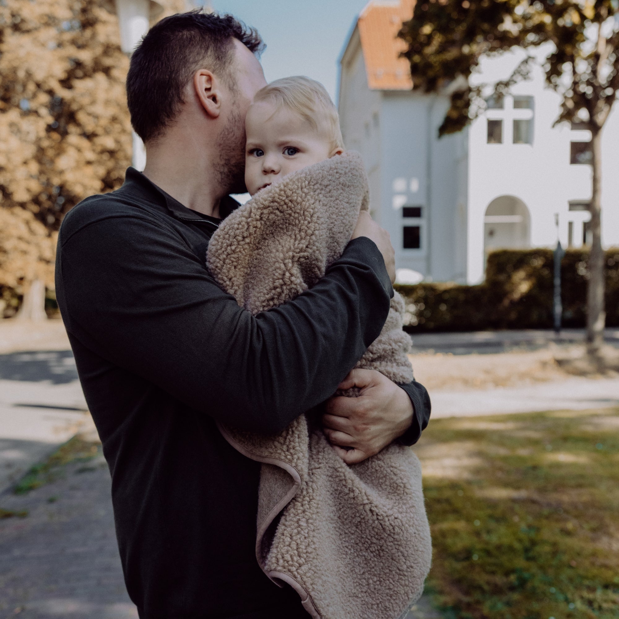 Merinowollen teddydekentje | Essential Taupe