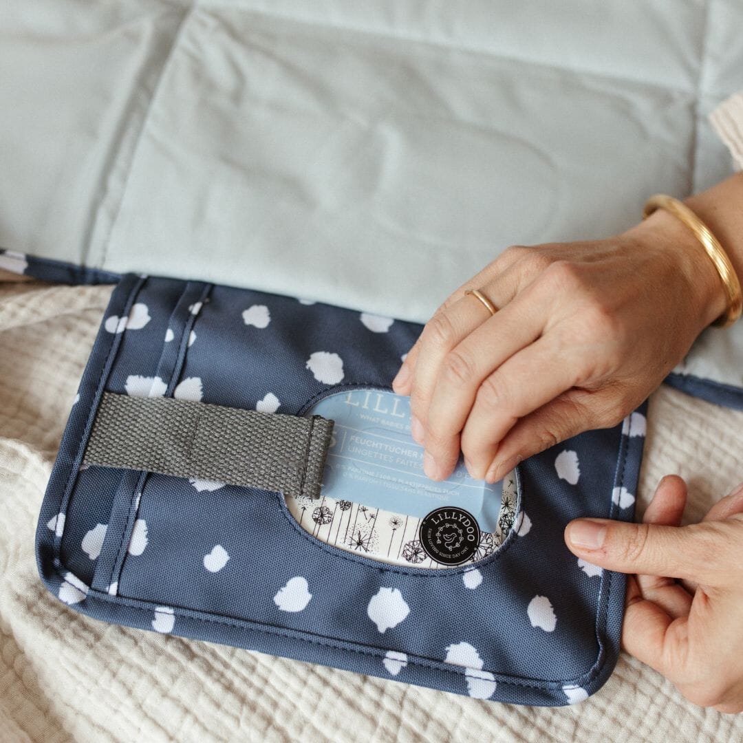 Verschoonmatje | Stippen Blauw