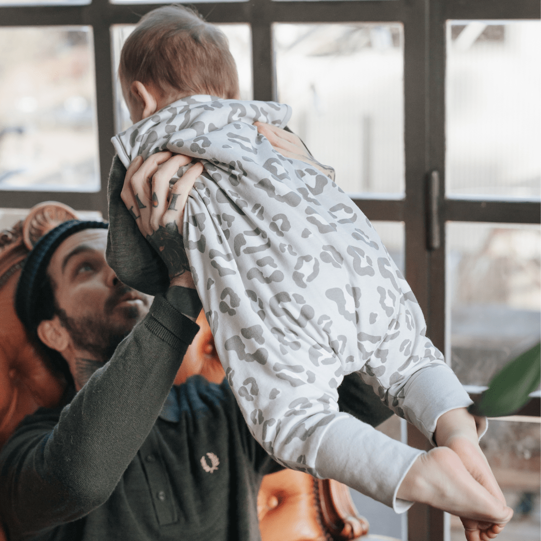 Slaapzak met voetjes 1.0 TOG | Luipaard Grijs