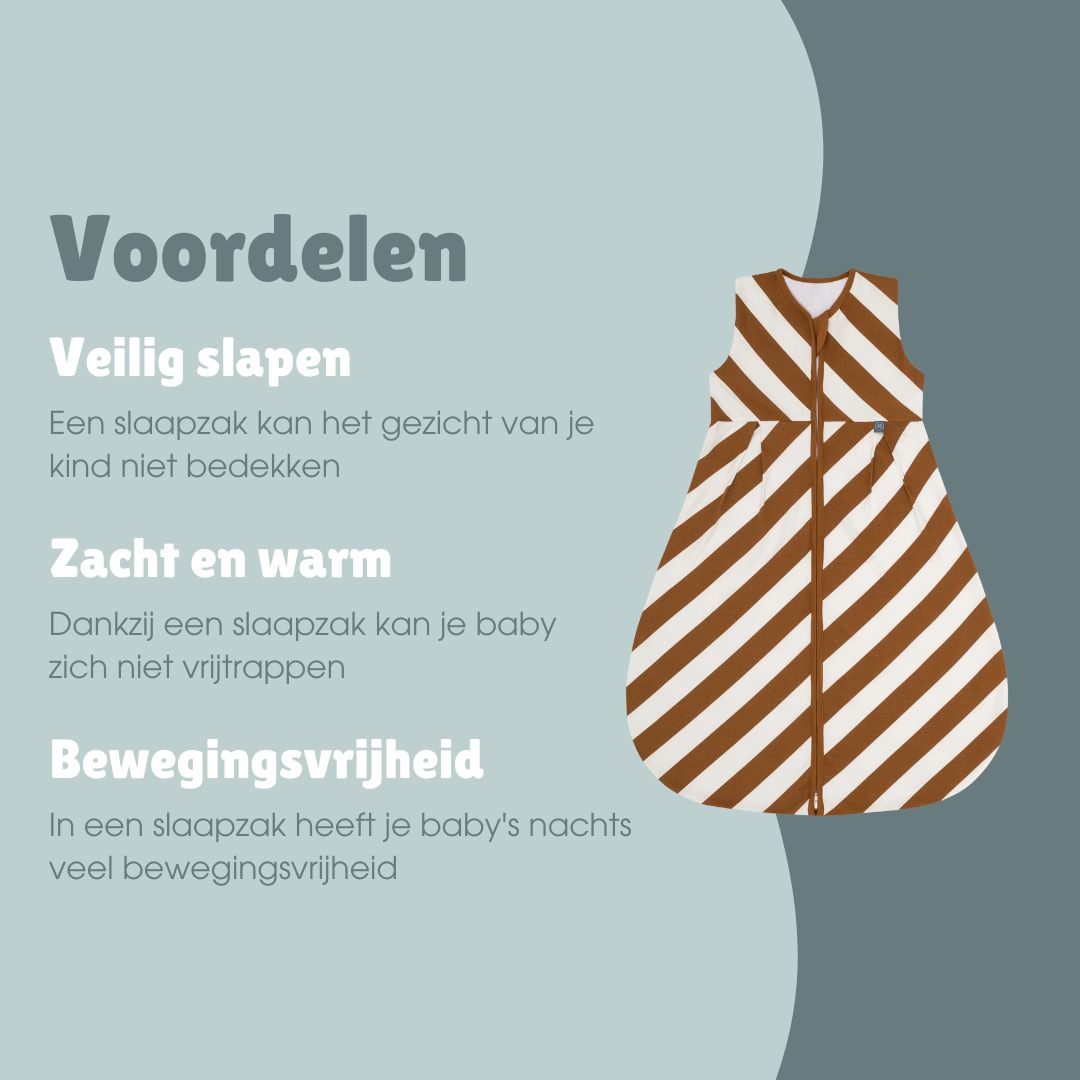 Slaapzak 1.0 TOG | Strepen Toffee