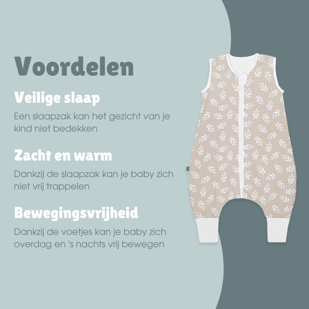 Slaapzak met voetjes 1.0 TOG | Floral Sand