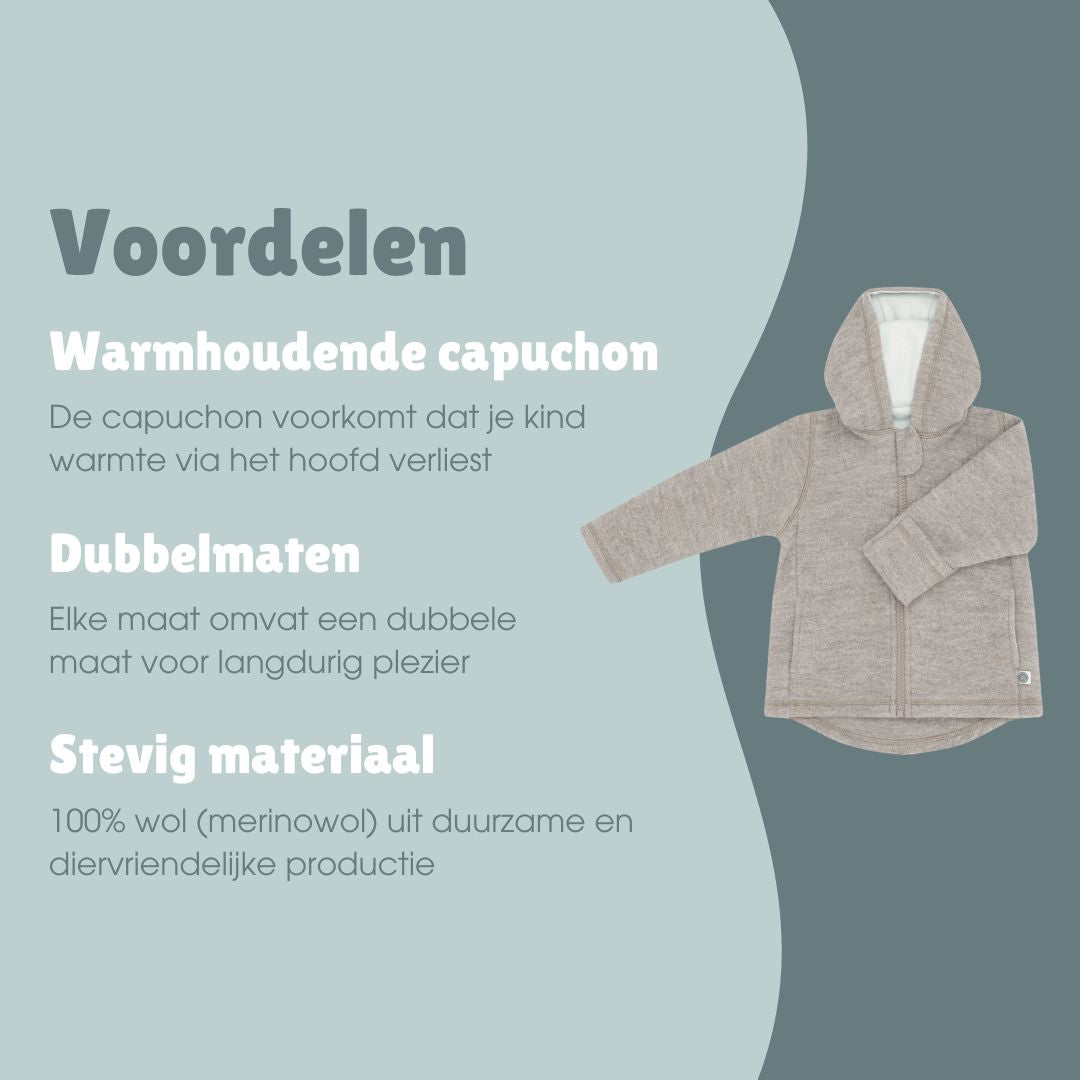 Wollen jas | Essential Beige