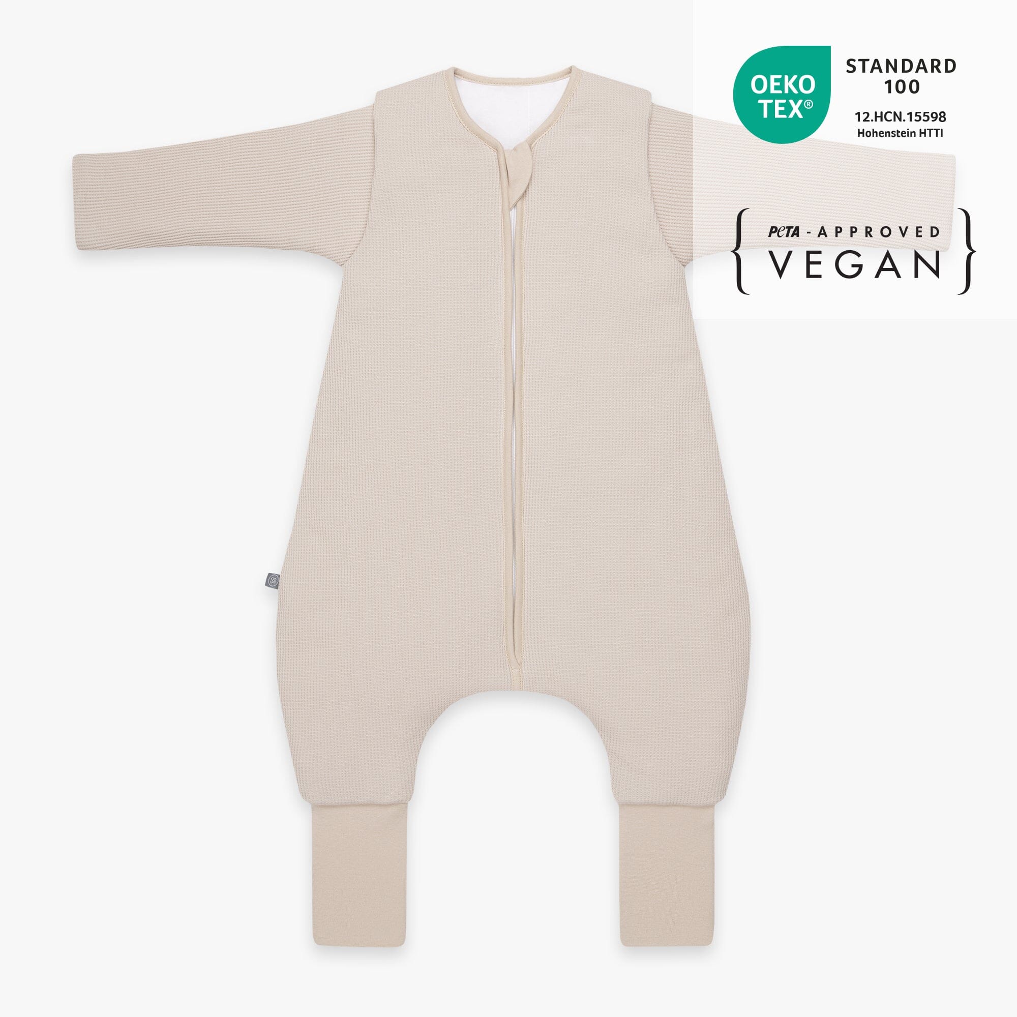 Slaapzak met voetjes en mouwen 3.5 TOG | Essential Beige