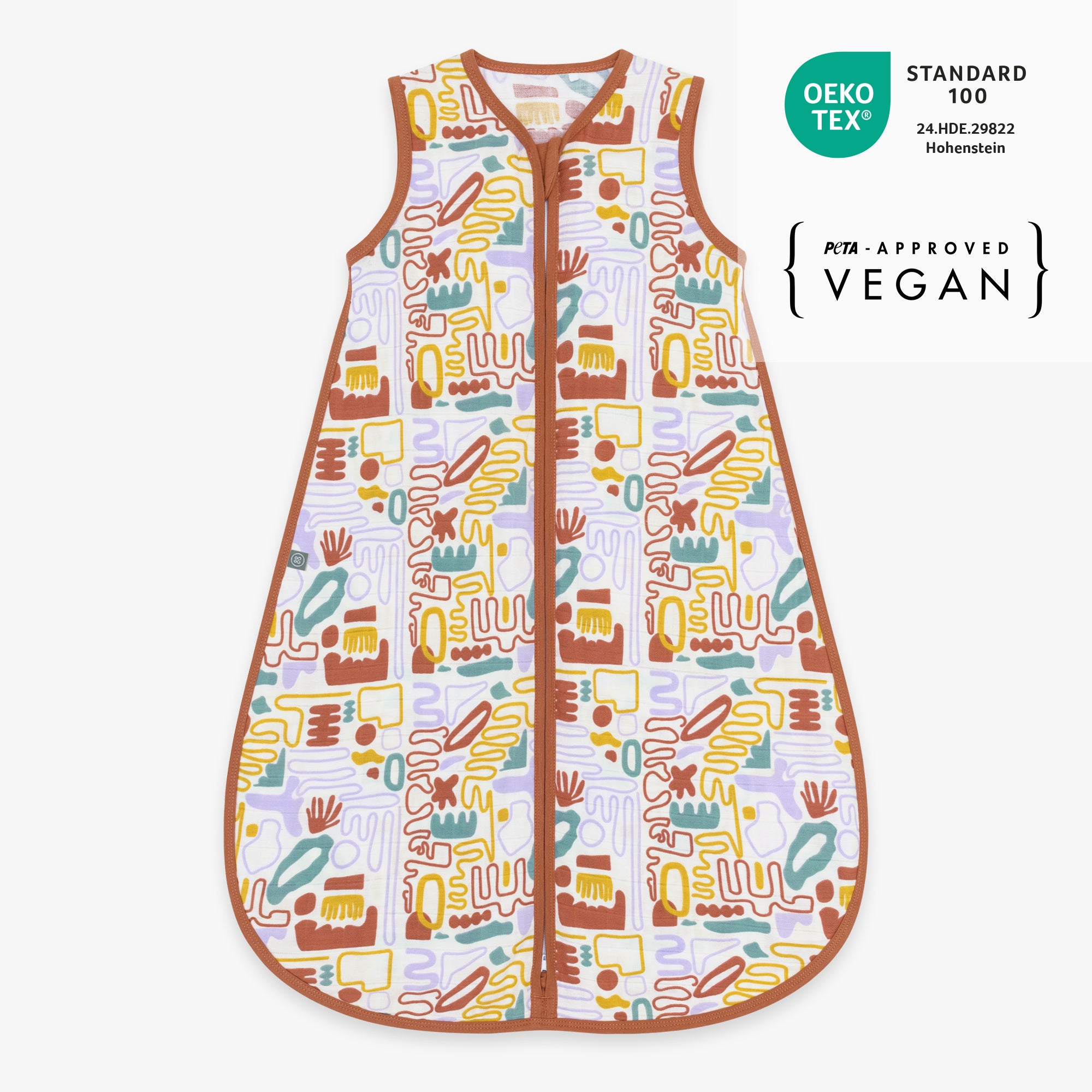 Mousseline slaapzak 0.5 TOG | Bonte Vormen