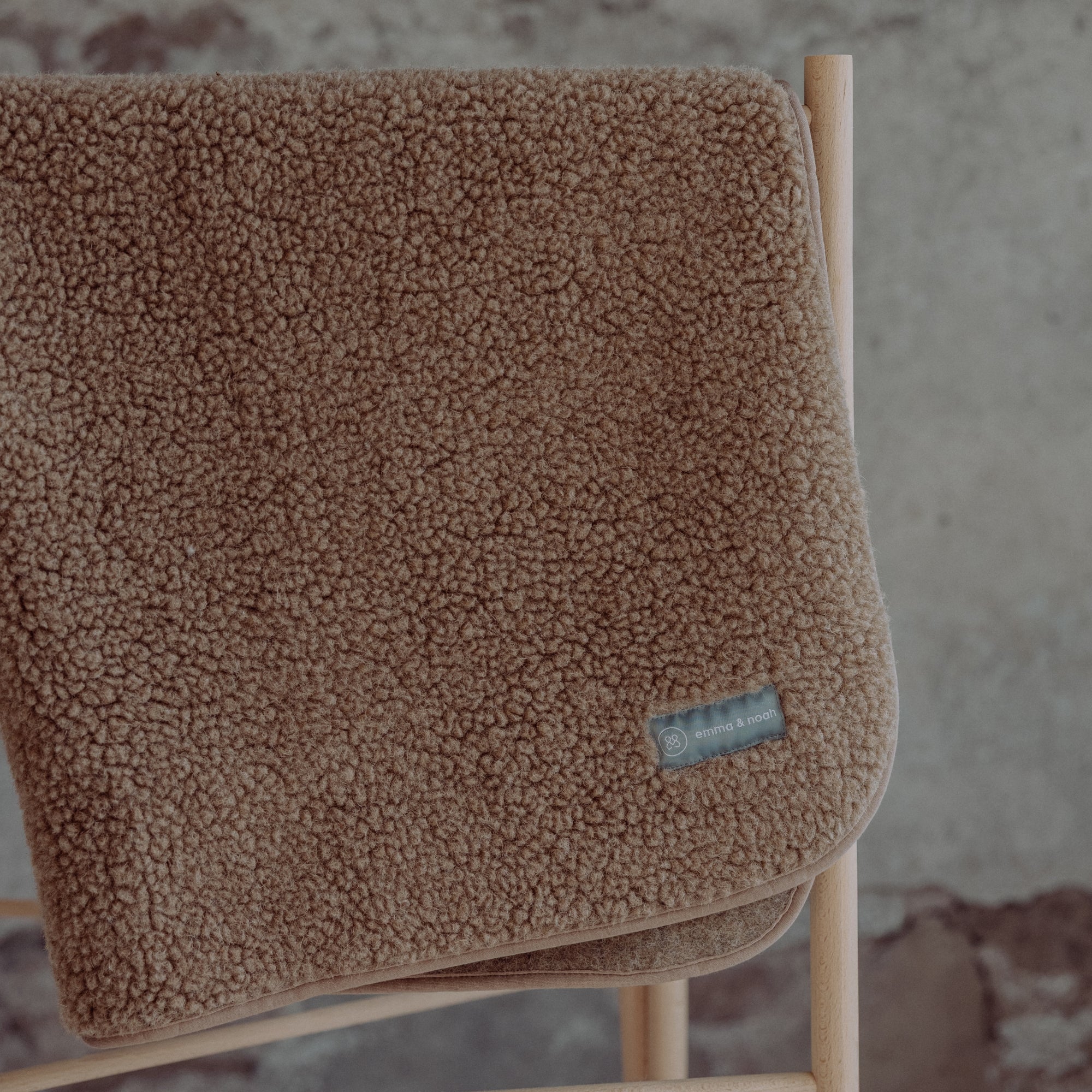 Merinowollen teddydekentje | Essential Taupe