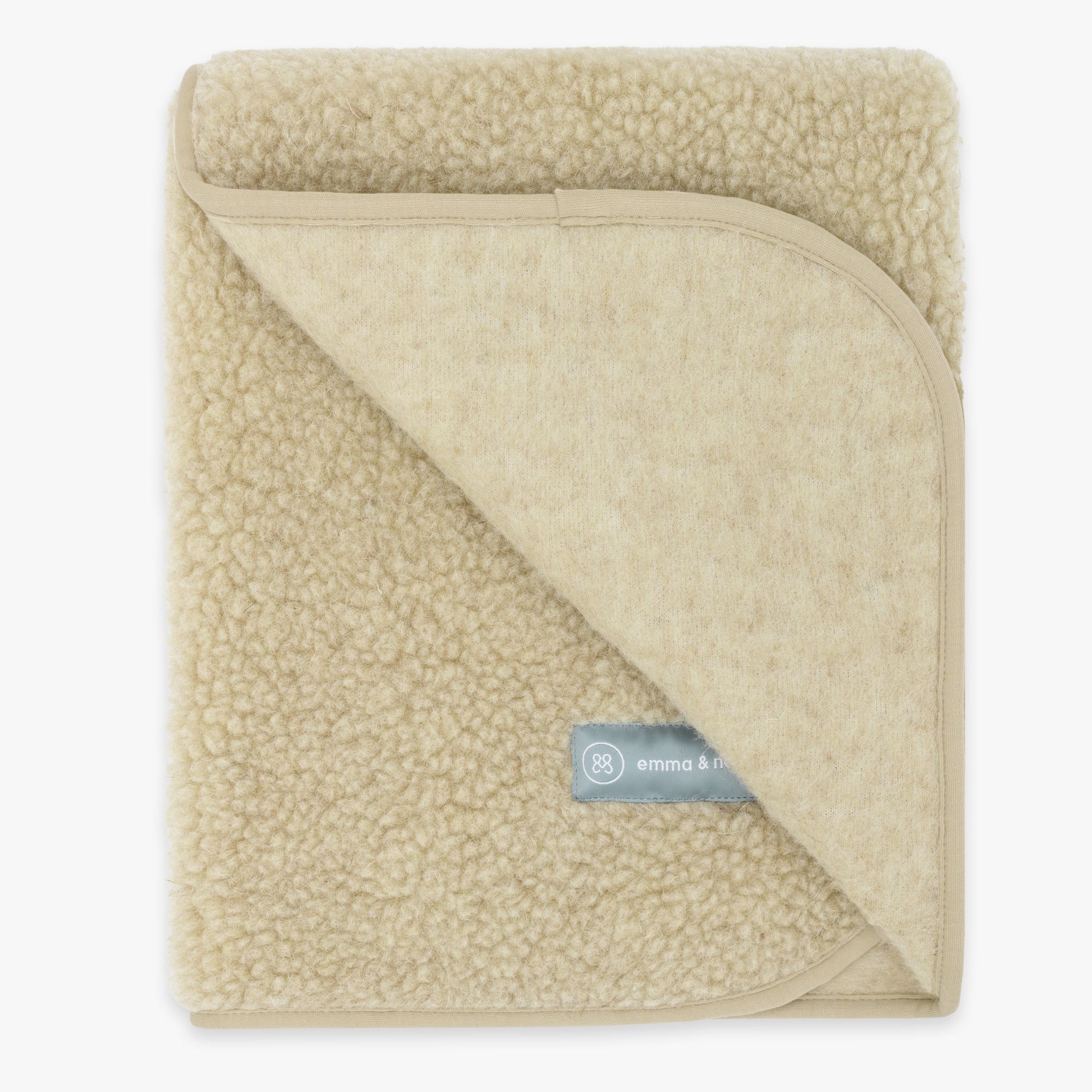 Merinowollen teddydekentje | Essential Beige